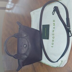 Longchamp XS leather bag